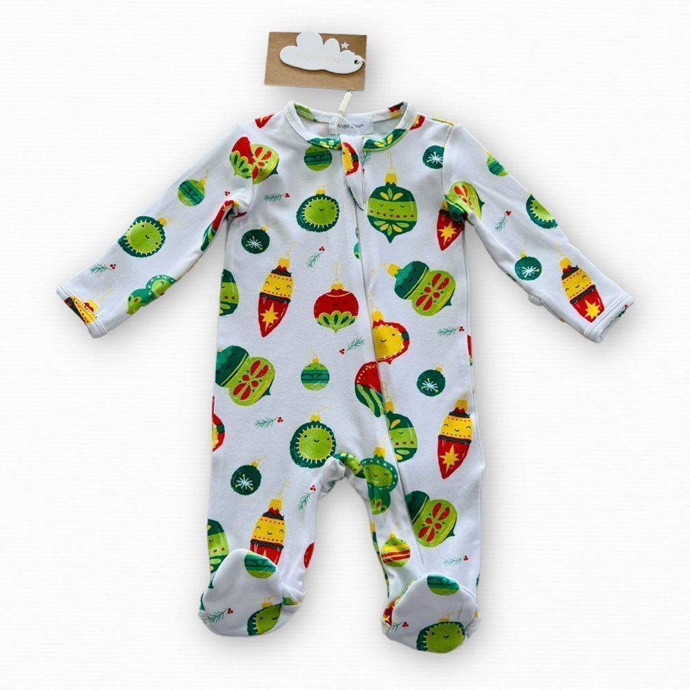 Angel Dear Baby Bamboo Footie Christmas Ornaments Size Newborn NWT